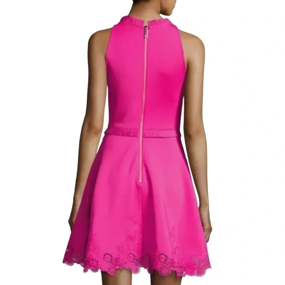 Ted Baker London Zaffton Fit & Flare Skater Dress Fuchsia Size 2 - Picture 9 of 14